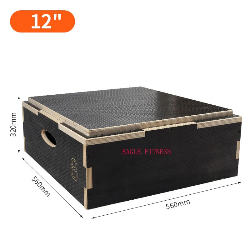 Home Gym Fitness Exercise Workout Equipment Wooden Launch Plyo Plyometric Jump Boxes Plyobox Squat