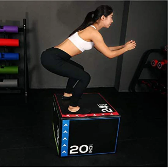 Pylo Jump Box professionale in morbida schiuma 3 in 1 3 in 1 EPE Sgabello per salto pesante Scatola per salto pliometrico Body Building Attrezzatura da palestra Plyo Box per esercizi di salto